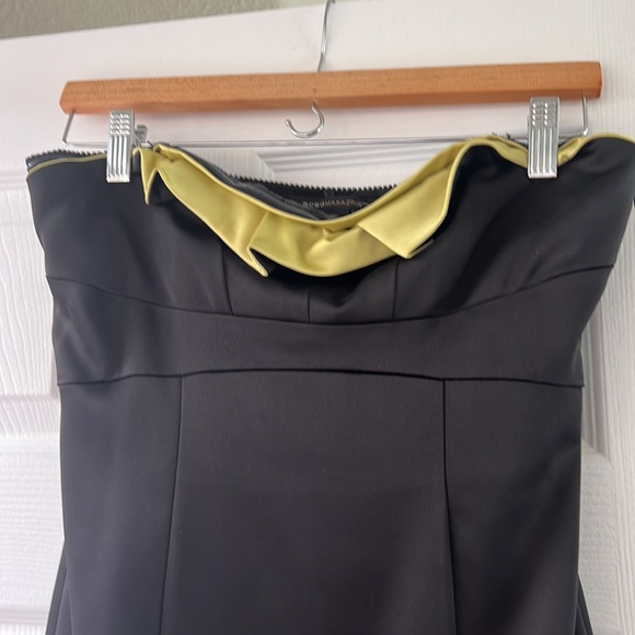 BCBG BLACK sheets cocktail strapless dress - Picture 2 of 3